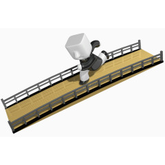 3d小人标志商务风格