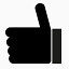 竖起大拇指标志图标