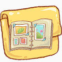 文件夹画集韩国手绘风格可爱图标