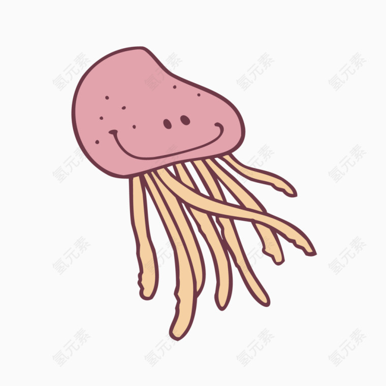 卡通动物水母