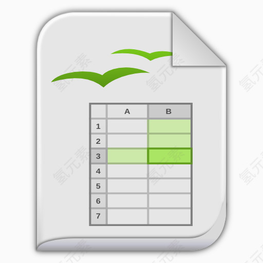应用盾绿洲opendocument表格图标