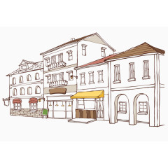 简约清新欧式建筑