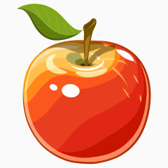 卡通水果素材苹果