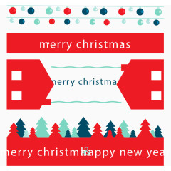 三张圣诞节横幅