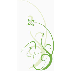 绿色花纹边框花边