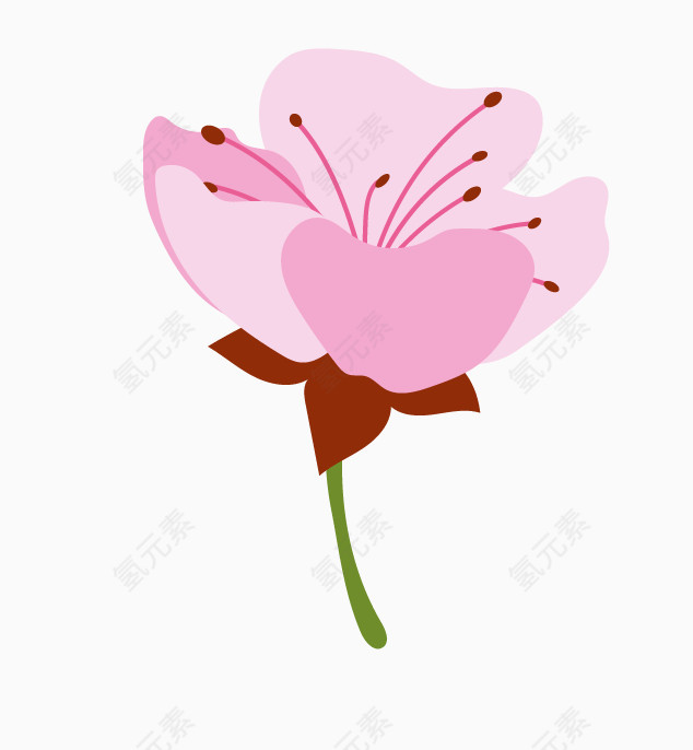 小清新花瓣花朵花卉元素