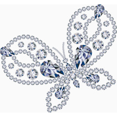 蝴蝶形状钻石首饰