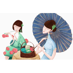 旗袍女人