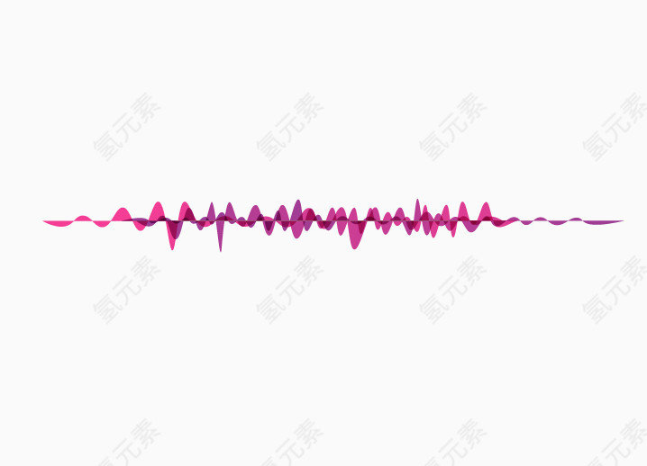 抽象声波音符素材