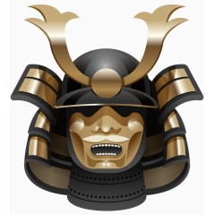 日本风情鬼面武士面具