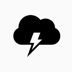 雷电天气符号图标