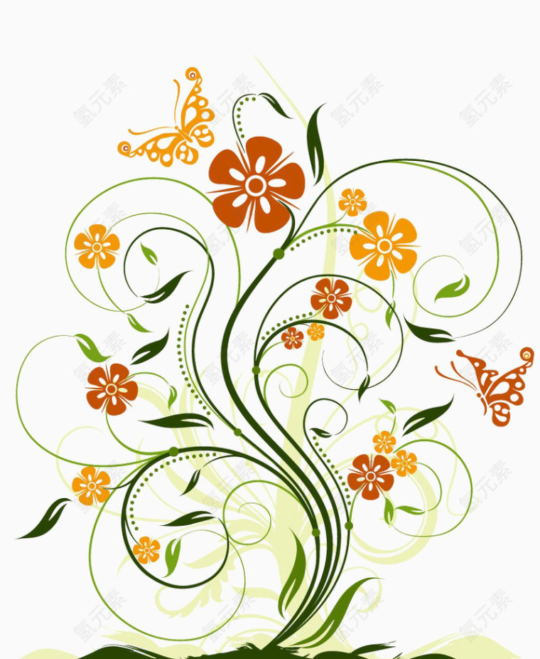 图形图案矢量蝴蝶设计素材