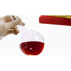 化学实验玻璃瓶书本