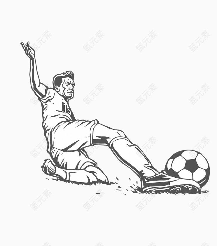 运动足球人物