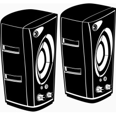 矢量电子产品黑白