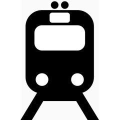 轨道火车运输AIGA符号标志