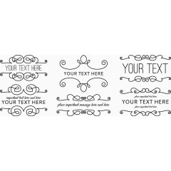 花纹边框设计矢量素材