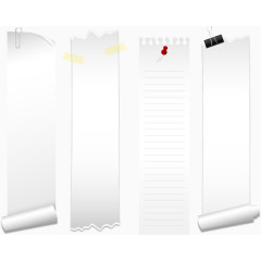 矢量手绘卷纸标签