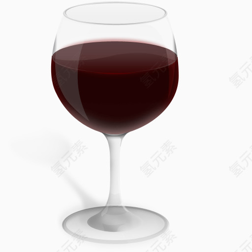 一杯红酒卡通手绘装饰元素