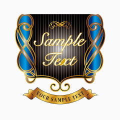 彩色欧式花边纹边框