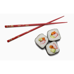 筷子和寿司图片