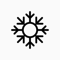 六角雪花符号图标