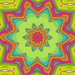 彩色唯美曼陀罗手绘装饰