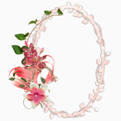 边框矢量图卡通相框素材 唯美花纹边框