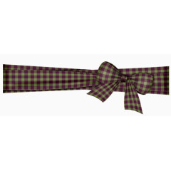 格子布艺蝴蝶结