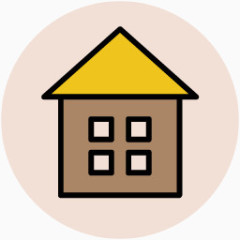 卡通建筑剪影