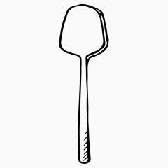 简笔画手绘锅铲