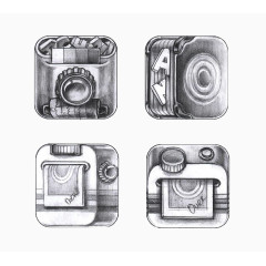 手绘精美UI图标