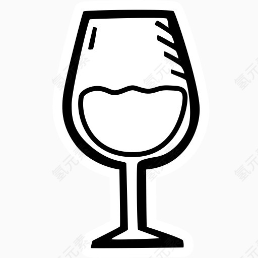 酒饮料庆典喝方酒新的一年的手绘贴纸