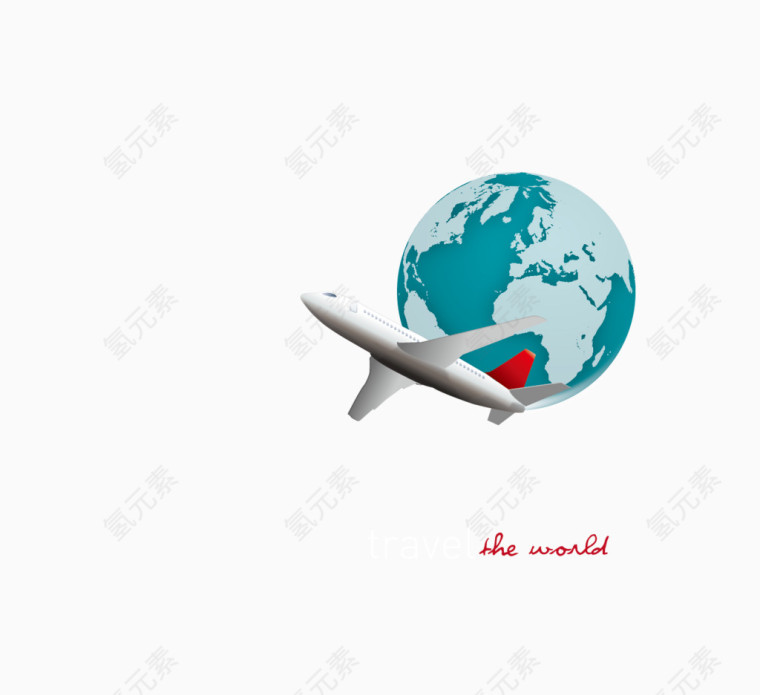 矢量周游世界图案