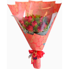 红色玫瑰花漂浮素材