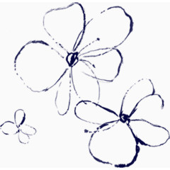 花卉水印新品上市海报