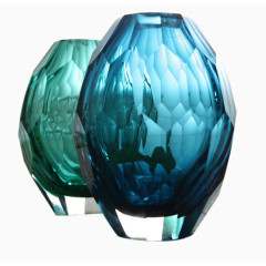 棱角超质感透明玻璃花瓶