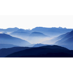 绵延不绝的山岭素材