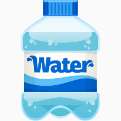 卡通手绘纯净水 