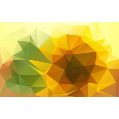 暖色三角形马赛克纹理