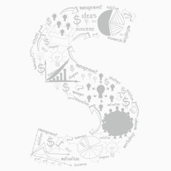 字母S 填充 创意字母 发散思维