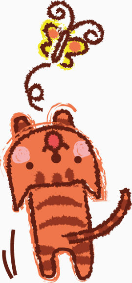 小猫抓蝴蝶