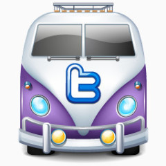 Twitter总线紫色图标