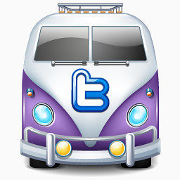 Twitter总线紫色图标