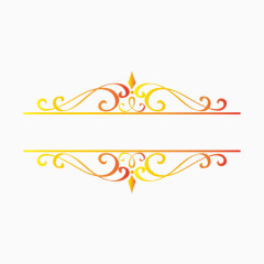 欧式金色色边框花纹底纹矢量图