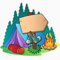 夏日野营帐篷火焰合集