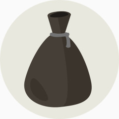  垃圾袋卡通手绘图标元素