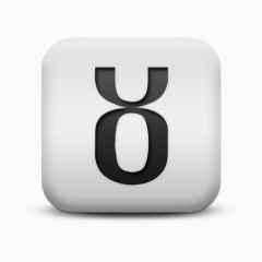 不光滑的白色的广场图标文化占星术金牛座文化偶像