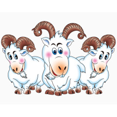 三只可爱的小羊