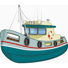 卡通手绘船